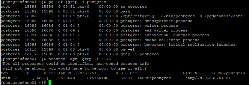  Verificar base de datos PostgreSQL 