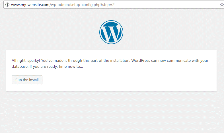 WordPress Installation