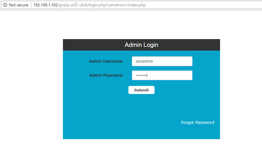 ZenCart Admin Login