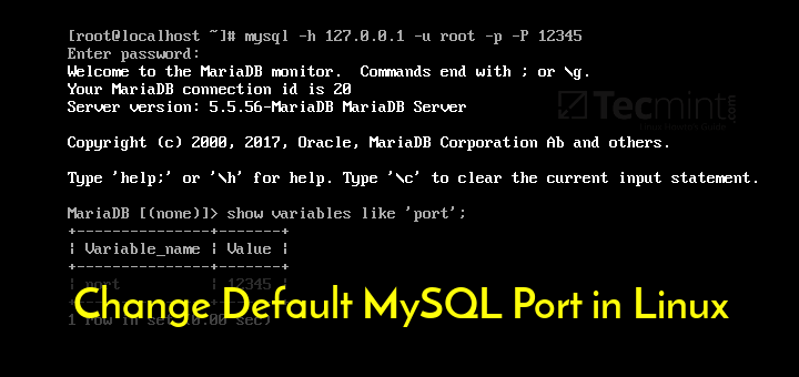 Change MySQL Port in CentOS and Ubuntu