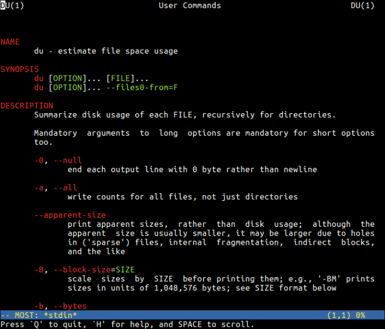 How to View or Display Colored Man Pages in Linux