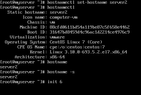 Set CentOS 7 Hostname