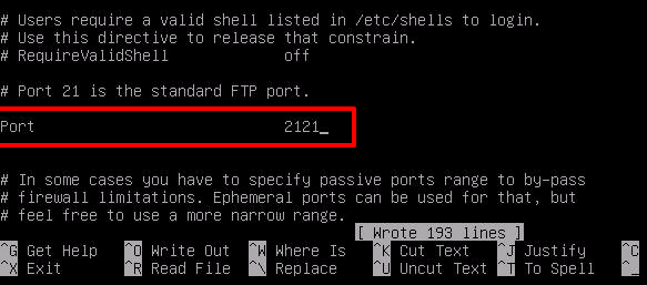 Change FTP Port in Debian & Ubuntu