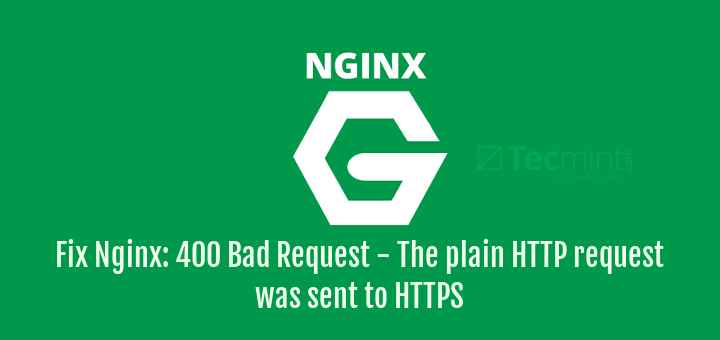 Fix Nginx 400 Bad Request SSL Error