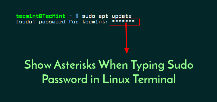 Show Asterisks Sudo Password