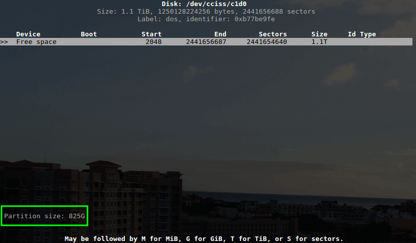 ZoneMinder New Partition Size