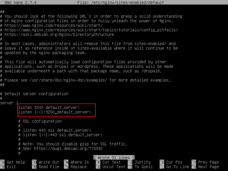 Change Nginx Port in Ubuntu