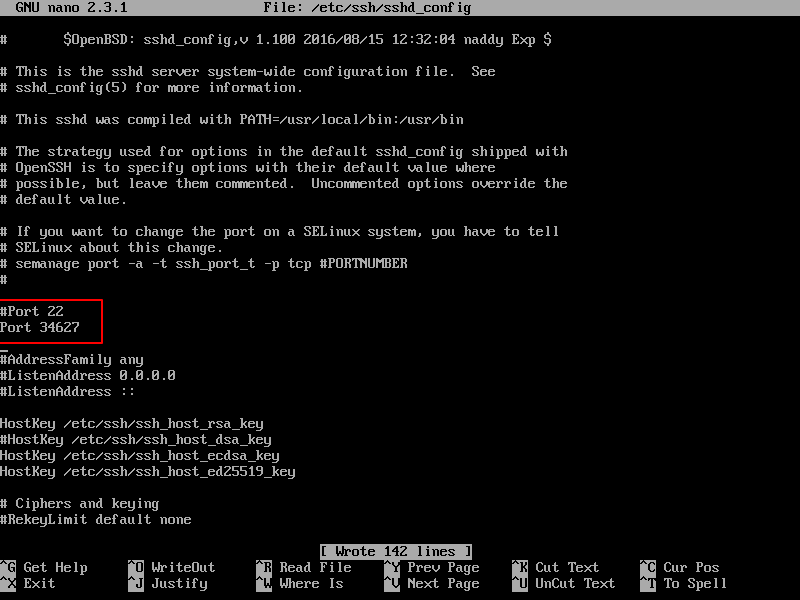 Change SSH Port in Linux