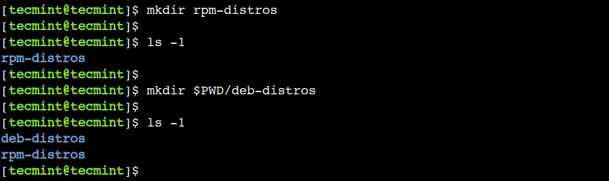Create Directory in Linux