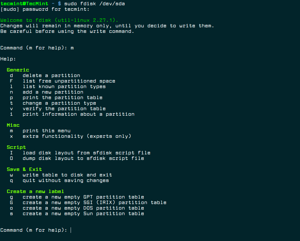 Fdisk Partition Tool