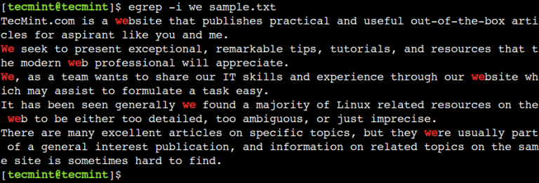 20 Useful egrep Command Examples in Linux