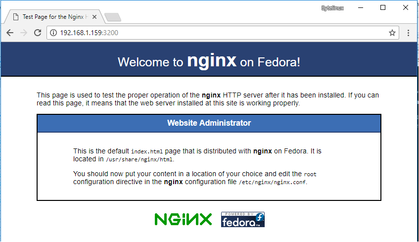 Nginx Default Page