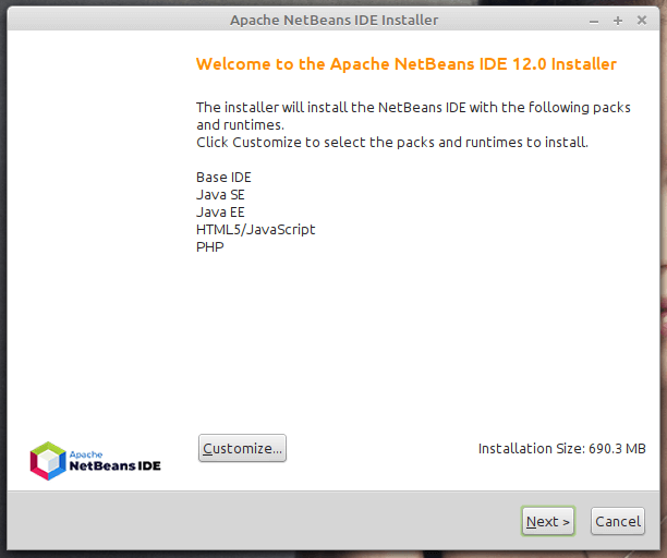 Apache NetBeans IDE Installer