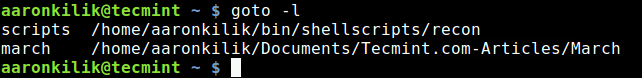  Verificar los alias disponibles en Linux 