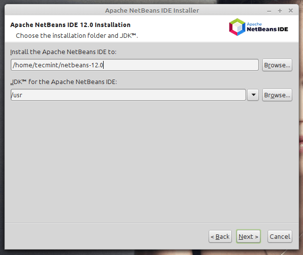 NetBeans IDE Installation Folder