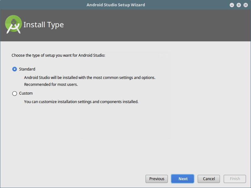 Android Studio Installation Type