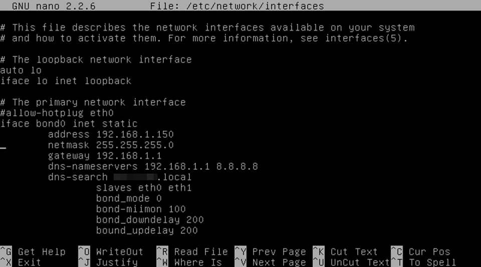 Configure Bonding in Ubuntu