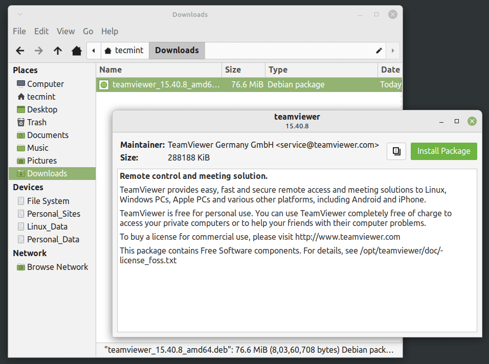 Install Deb Using Software Center