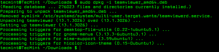 Инсталирайте локален пакет в Ubuntu