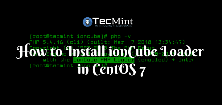 Install ionCube Loader in CentOS