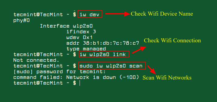 Nmcli Connect Wifi from Linux Terminal