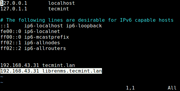 Setup Local DNS for Domain