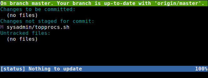 Show Git Repository Status