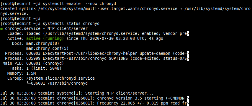 How to Install Chrony NTP to Synchronize Time in