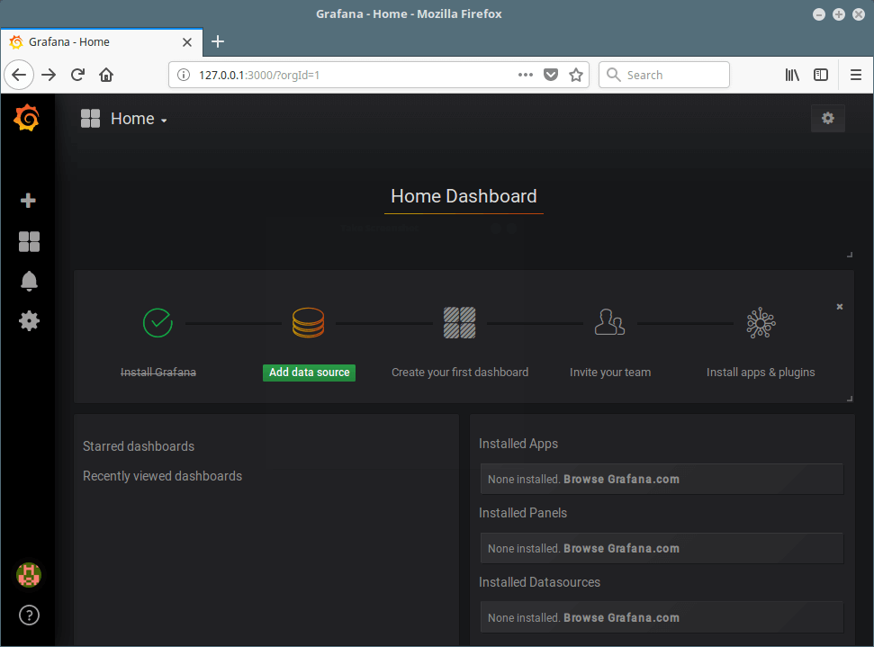 Grafana Home Dashboard