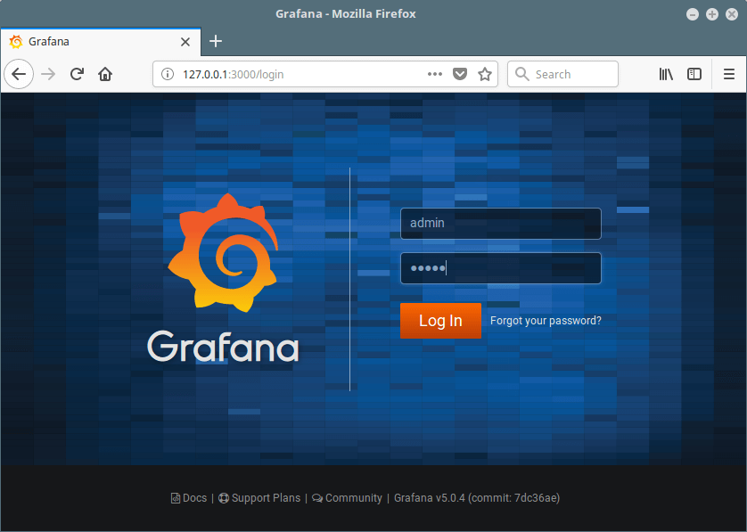 Grafana Admin Login