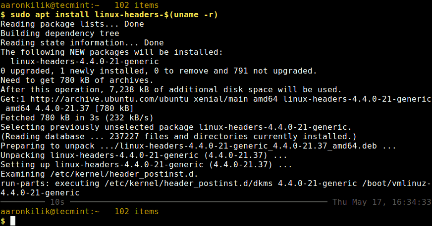 ubuntu 11.10 kernelheaderspakket