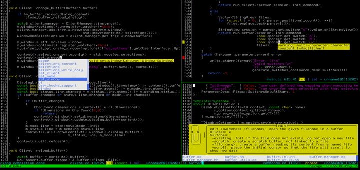 Kakoune Code Editor for Linux
