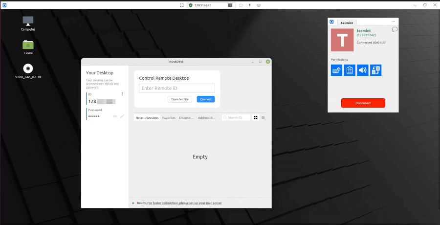 Rustdesk - Remote Linux Desktop Access