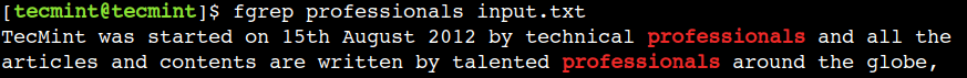 Search for Pattern in File