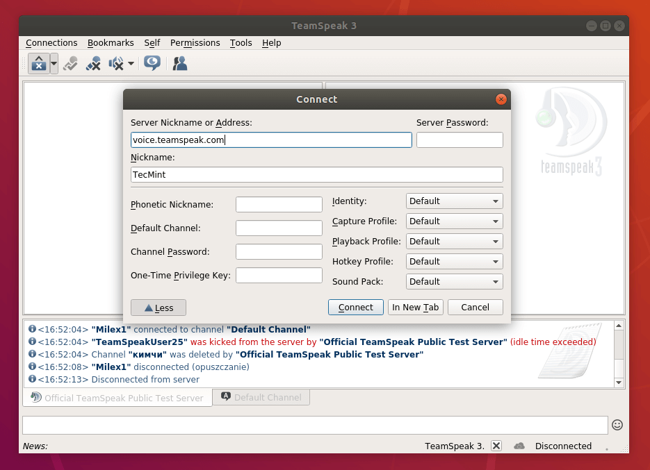 TeamSpeak Client on Ubuntu