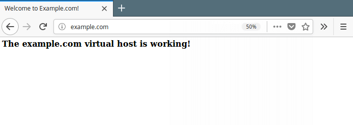 Test VirtualHost Website