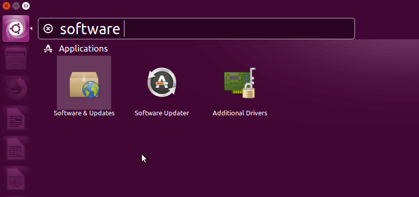 Ubuntu Software and Updates