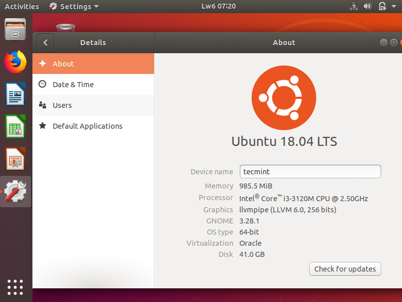 Ubuntu 18.04 Summary