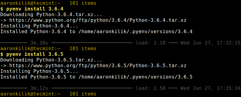 Install Multiple Python Versions