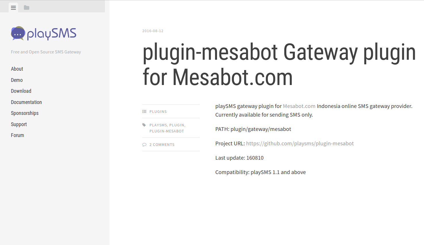 PlaySMS - SMS Gateway