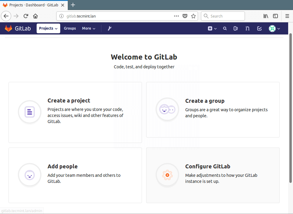 Gitlab Admin Control Panel