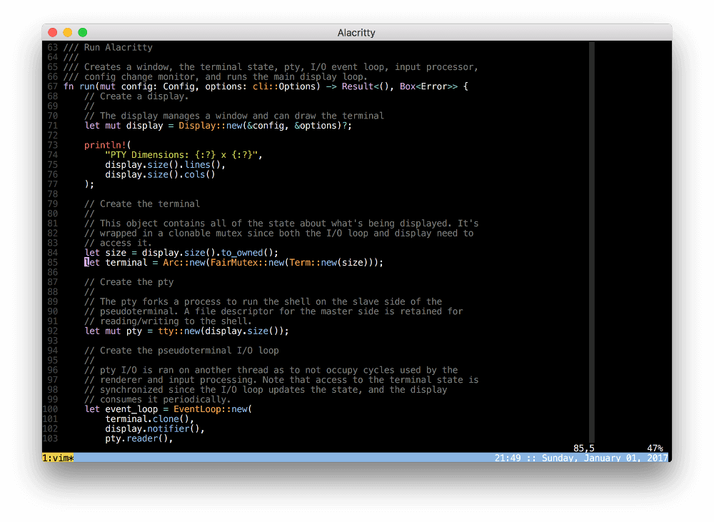 Alacritty Terminal Emulator