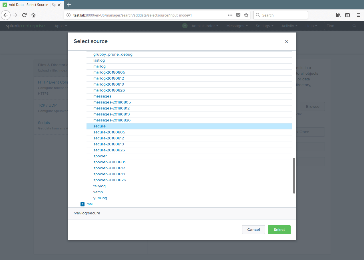 Wählen Sie Monitor Data File