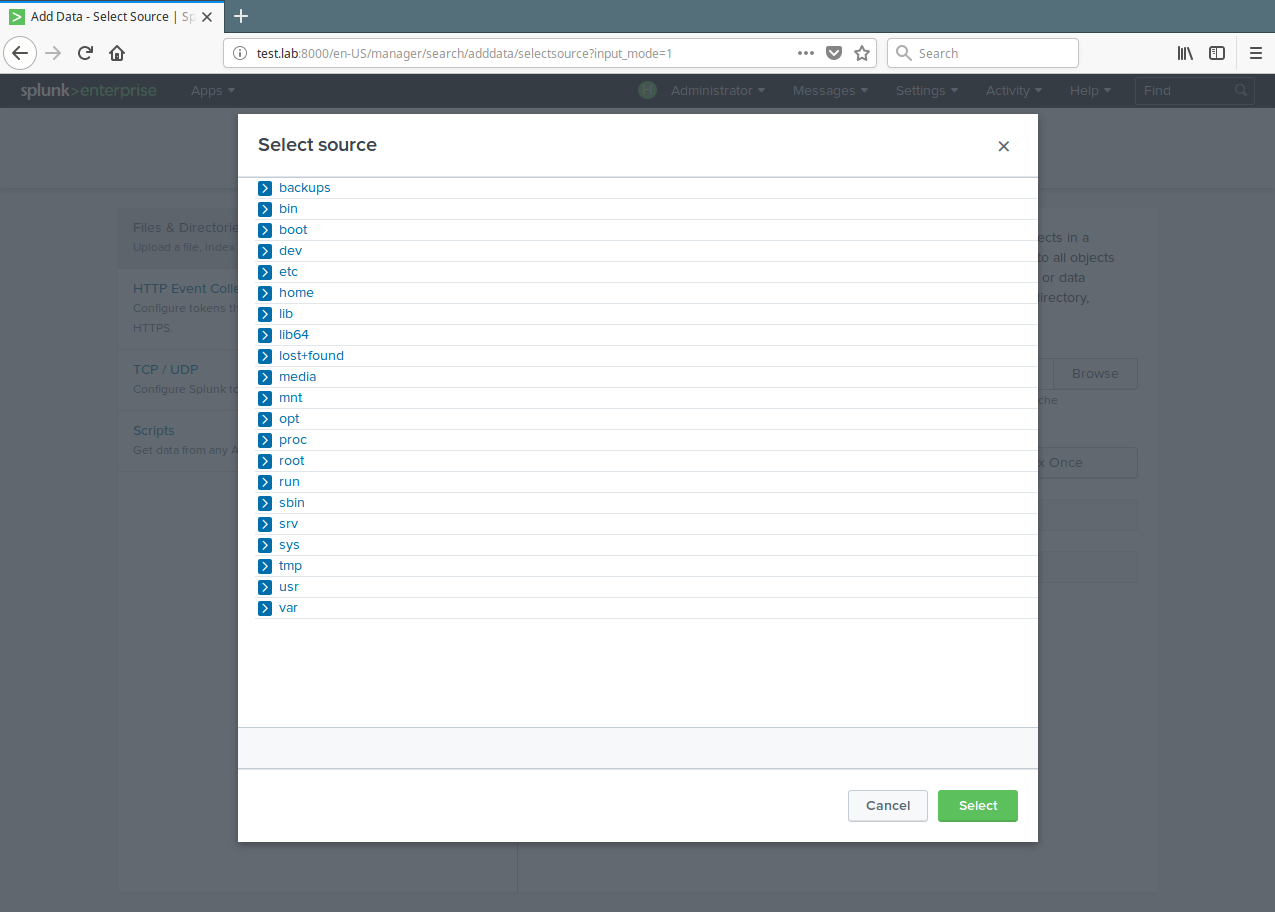 Select Monitor Data Source