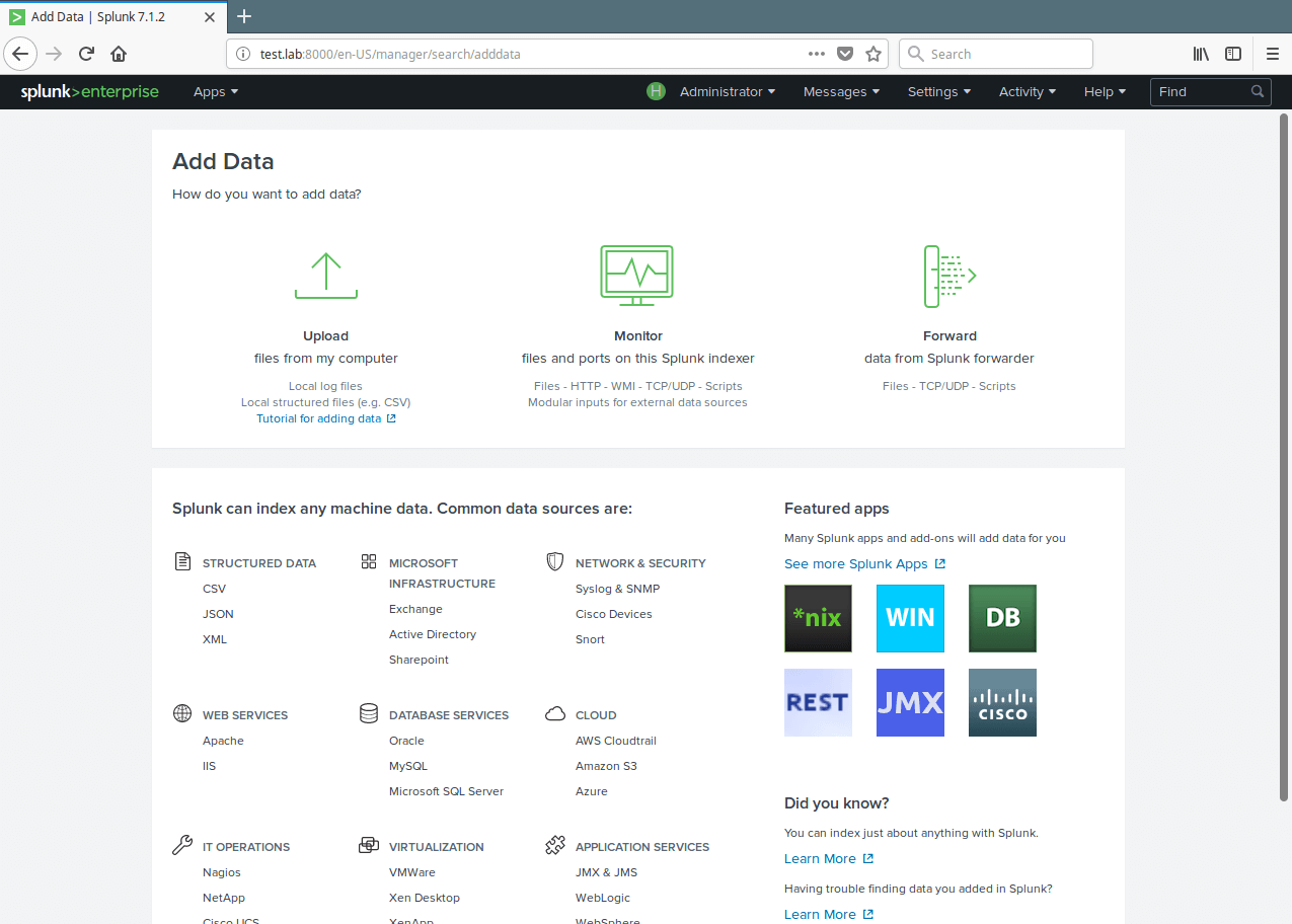 Splunk Monitor Data File