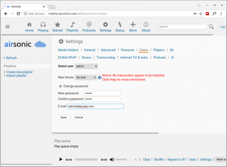 How To Install Airsonic Media Server On CentOS 7 How To Install Airsonic Media Server On CentOS 7