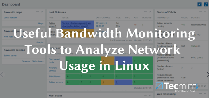 Linux Network Bandwidth Monitor Tools