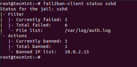 Check Fail2ban SSH Status