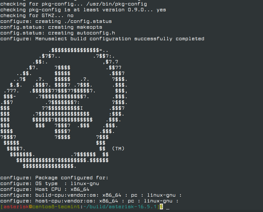 Configure Asterisk Source