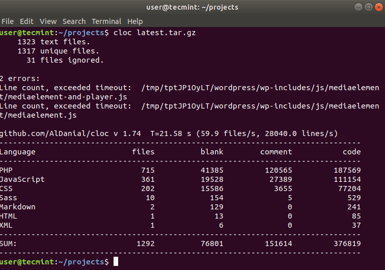 Count Lines on Compressed File